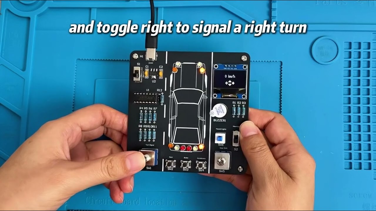 DIY Electronics Project Car Driver Simulator Kit STEM Soldering Practice