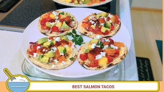 How to Make Homemade Salmon Tacos with Mango Salsa & Creamy Mayo Sauce