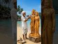 Sita Ram 🙏| The Best Wooden Sculpture  #woodcraft #woodcarving #sitaram #shreeram #ramji