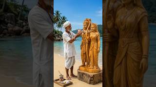 Sita Ram 🙏| The Best Wooden Sculpture  #woodcraft #woodcarving #sitaram #shreeram #ramji