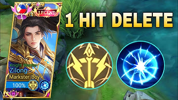 ZILONG 1 HIT DELETE USING THIS VENGEANCE SPELL!😳 ZILONG BEST BUILD & EMBLEM SET 2023 | MLBB