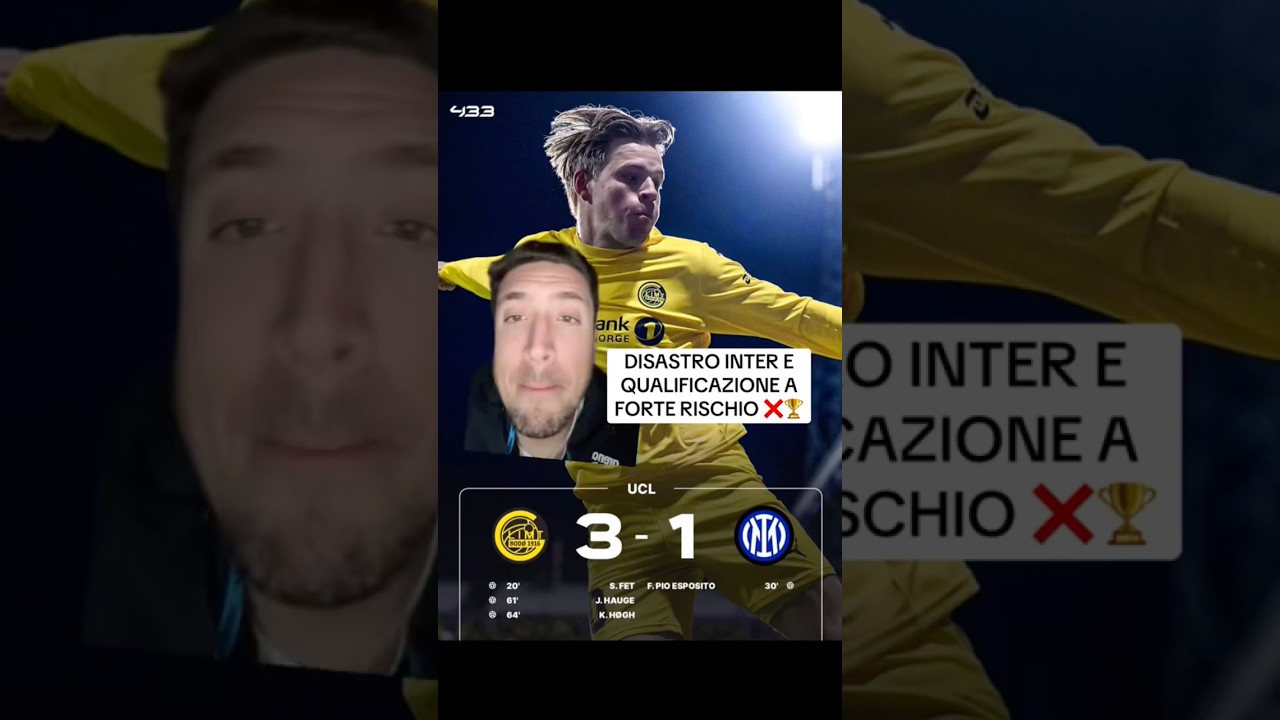 DISASTRO INTER E QUALIFICAZIONE A FORTE RISCHIO ❌🏆