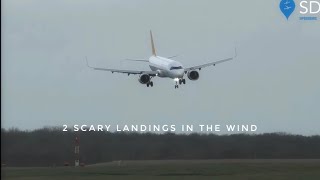2 Scary Landings in the Wind || Stansted Airport ||