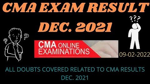 CMA EXAM RESULTS UPDATE | CMA EXAM INTER & FINAL RESULT JAN 2022 | CMA RESULT DATE OUT |