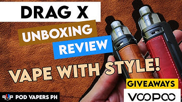 Drag X by VooPoo ( Quick Review and Unboxing) Pod Vapes #VapeReview #DragX #VooPoo