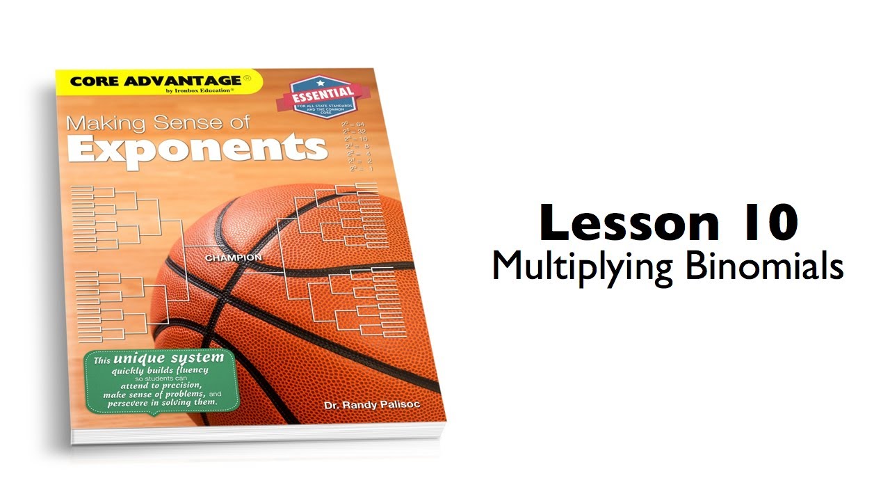 Exponents 10 multiplying binomials youtube