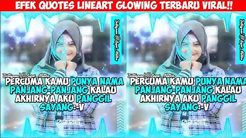 Cara Terbaru Membuat Video Quotes Efek Bercahaya  Di AveePlayer