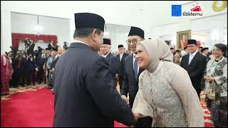 Momen Presiden Prabowo Lantik Kabinet Merah Putih #prabowo #merahputih
