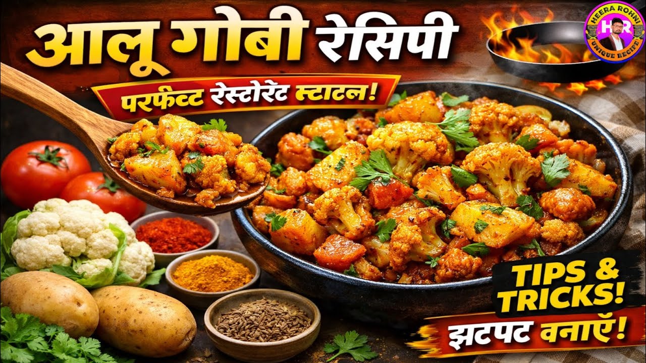 आलू गोभी की सब्जी | Aloo Gobi Recipe | Secret Restaurant Tips | आलू गोभी बनाने का विधि | Aalu |Gobhi