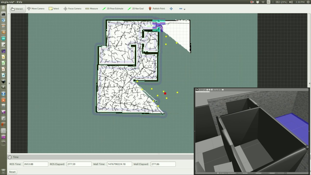 Example Maps For Rrt RRT-based Map Exploration (Single Robot) - YouTube