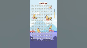 Can you find 54? #puzzle #brainteaser #numberchallenge #shorts