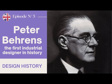 Video: Peter Behrens: biography thiab ua hauj lwm ntawm thawj industrial designer