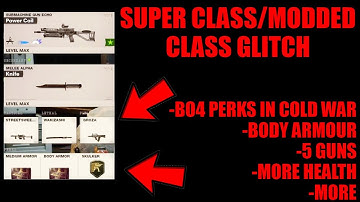 *NEW* SUPER CLASS/MODDED CLASS GLITCH! 5 GUNS/BO4 SKULKER/ARMOUR! COLD WAR GLITCHES! COLD WAR GLITCH