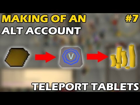 This Alt Account Took 30 MINUTES TO MAKE | Making A Teleport Tablet Alt