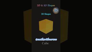 Flat vs Solid Shapes Challenge 🔥 #mathswithnarenn