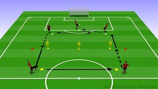 3- Player Passing Combination Exercise - Warm-Up