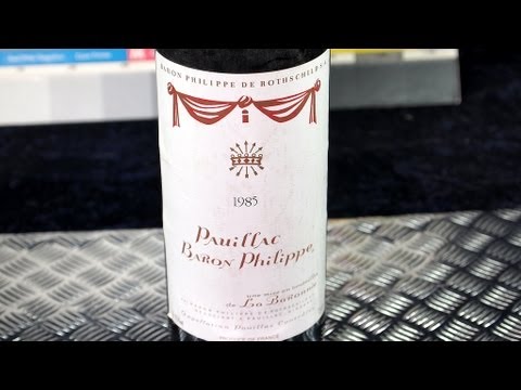 Genuine Pauillac Baron Philippe De Rothschild S A Red Wine Rotwein 1985 Youtube