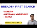 BREADTH FIRST SEARCH | BFS | ALGORITHM | EXAMPLE | PERFORMANCE MEASUREMENTS | AI