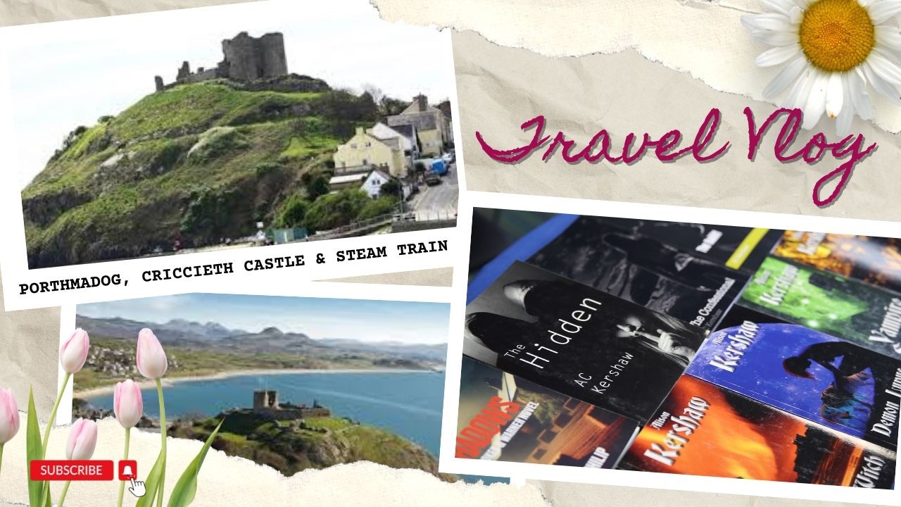 Writing Locations in Wales Porthmadog Harbour Criccieth Castle Ffestiniog Steam Railway