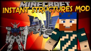 Minecraft | Mod Showcase | INSTANT STRUCTURES MOD (ISM)