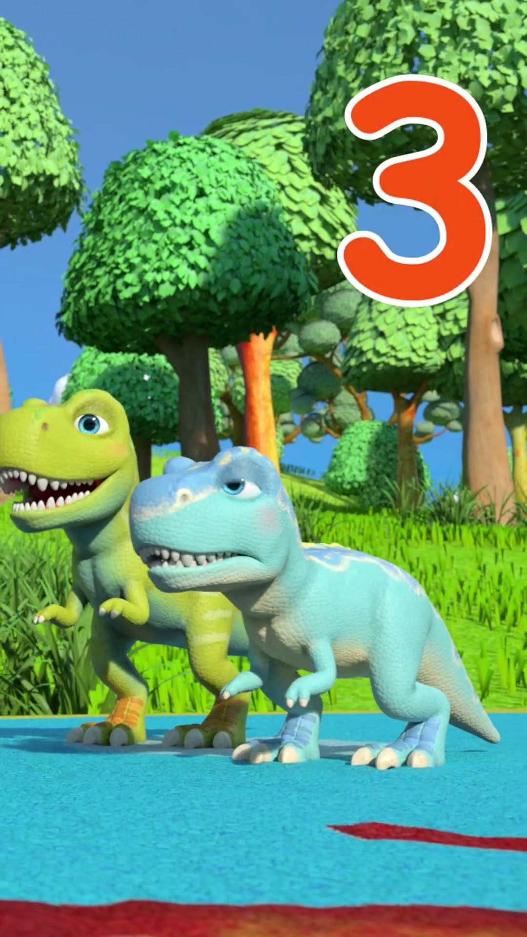 Can You Count 10 Little Dinos? ? #CoComelon #NurseryRhymes #Dinosaurs #learningvideos