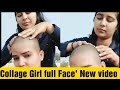 Girl Full Face Shaving New Video Collage Girl Full Face Shave Using Straight Razor 