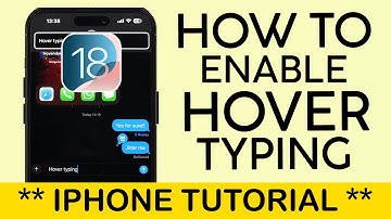How to Enable Hover Typing on iPhone iOS 18 | SEE WHAT YOU ARE TYPING PROPERLY! 2024