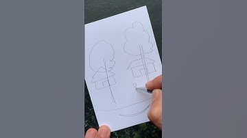 Vẽ tranh phong cảnh quê em | how to draw scenery #vetranh