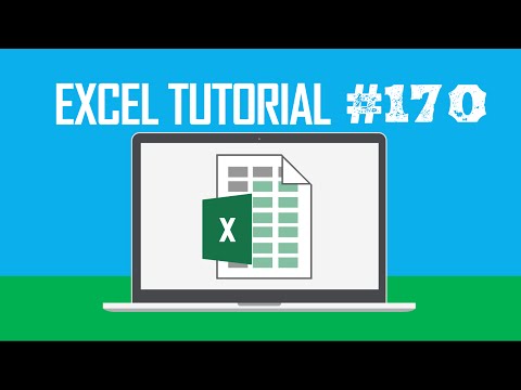 Excel Tutorial #170:  Dragging to Worksheet (Alt + left click + drag)