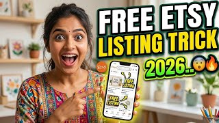 Free Etsy Listing Trick 2026..😱🔥 (Unlimited Listings Method)..❤️😍