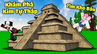 MỀU THỬ THÁCH ĐI TÌM KHO BÁU CỦA KIM TỰ THÁP CỔ ĐẠI TRONG MINECRAFT*REDHOOD KHÁM PHÁ ĐỀN THỜ BÍ MẬT screenshot 3
