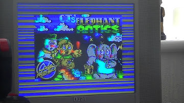 CJS elephant antics loading on a real Spectrum +3 128k