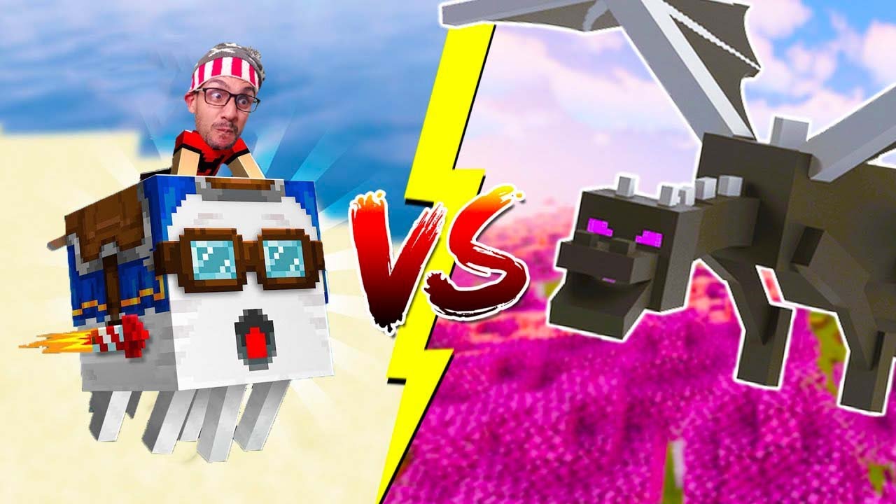 عالم علوش 6| المعركة الحاسمة بين التنين والهابي غاست 🔥!(Happy Ghast)! Minecraft