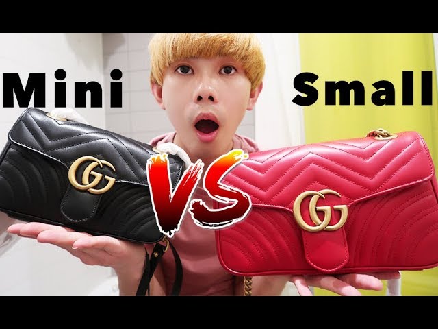 Small VS Mini Original Gucci Marmont Camera Bag, Which is Perfect? Luxury  Unboxing 2019 Women Haul 