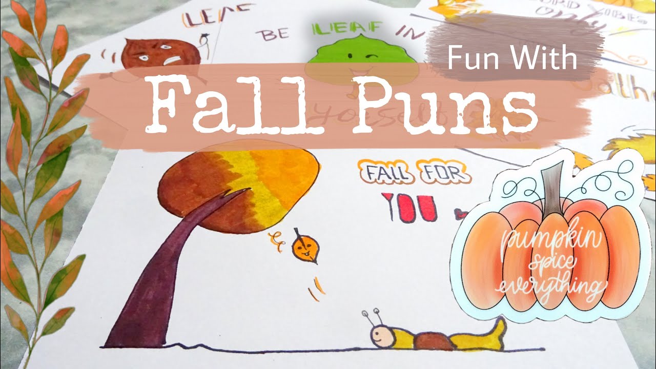 Making Fun With Fall Puns | Fall Puns Drawing