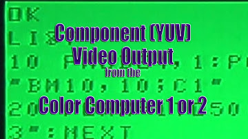 YUV to HDMI for the Color Computer 1 and 2