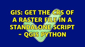 GIS: Get the CRS of a raster file in a standalone script - Qgis Python