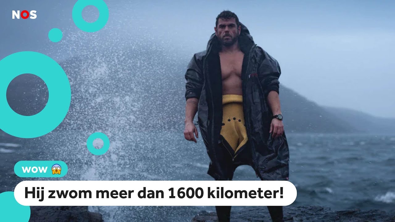 Wow: 'Britse Thor' zwemt een rondje om IJsland heen