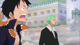 Momen luffy tertawa karena suara konyol pica sama