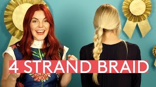 Creating The Perfect 4 Strand Braid Using Pinterest