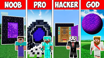 Minecraft NOOB vs PRO vs HACKER vs GOD : SECRET PORTAL CUBE in Minecraft - Animation