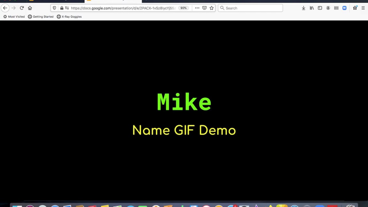 Name GIF Video Demo