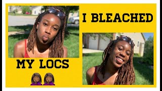 BLEACHING MY LOCS FOR THE FIRST TIME // Keratin // @ComedianRenee//
