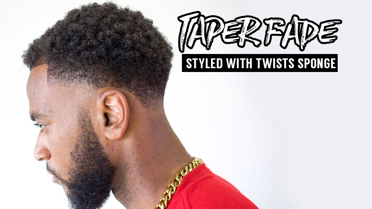 💈 How To Do An Afro Taper x Styled With Twists Sponge YouTube