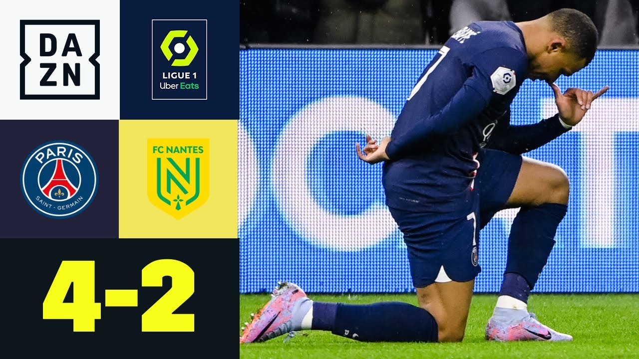 ⁣201! Mbappé bricht Tor-Rekord von Cavani: PSG - Nantes 4:2 | Ligue 1 | DAZN Highlights