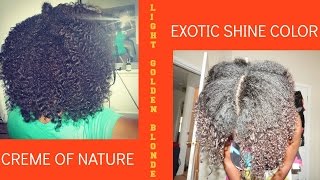 Going BLONDE Phase 1 | Cream of Nature Exotic Shine Hair Color Light Golden Blonde