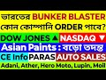 Asian Paints বড় ধাক্কা! ভারতের Bunker Blaster Order কার হাতে যাবে? Dow Jones, Nasdaq বিশ্লেষণ