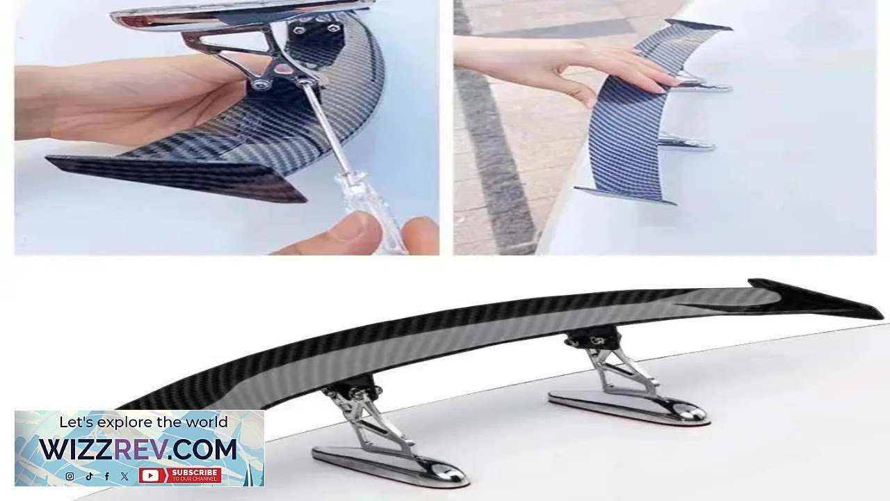 Модный универсальный автомобильный модифицированный задний спойлер из углеродного волокна