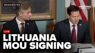 Information Secretary of State Marco Rubio participates in a MOU signing with Lithuania Guide
