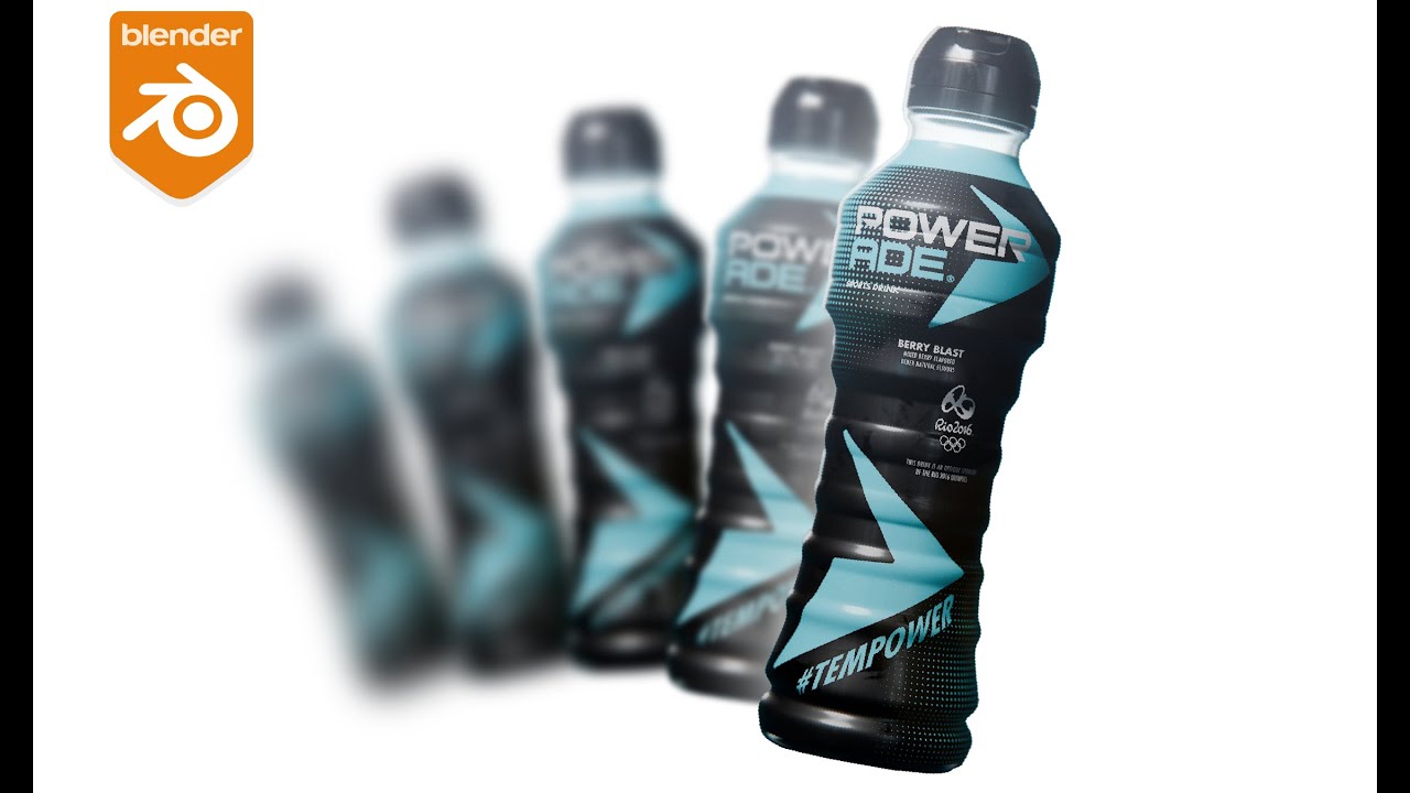 Product Rendering in Blender - Powerade Bottle [Tutorial] - YouTube